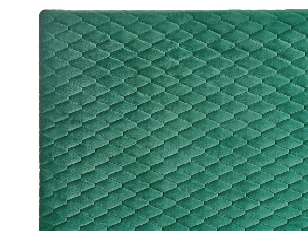Bed Velvet BAYONNE 160 x 200 cm (EU King Size) Dark Green_744035