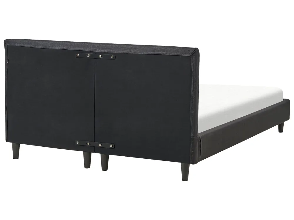 Bed Fabric FITOU 140 x 200 cm (EU Double) Black_875886