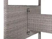 Trädgårdsmatbord VITERBO 145 cm 80 cm Glas Ljusgrå_862752