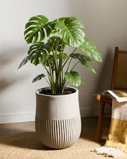 Plant Pot PYLAROS 36 cm Grey_1032295