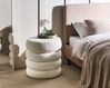 Pouffe SUMPTER Boucle Off-White