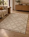 Matto KACEM Beige 160 x 230 cm Puuvilla
