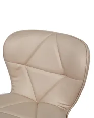 Set med 2 barstolar VALETTA Vridbar Konstläder Ljusbeige_782072