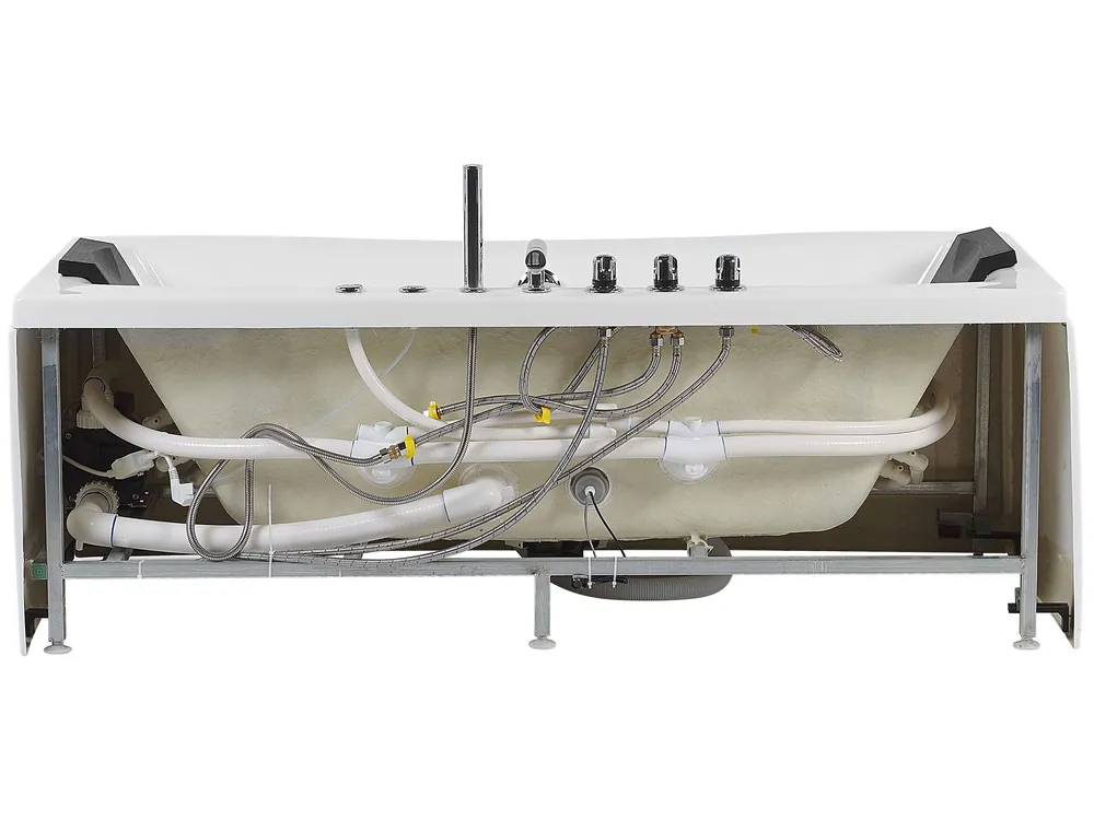 Kulmaporeamme LED-valolla MOOR 173 x 81 cm Valkoinen_773053