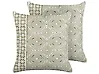 Set med 2 prydnadskuddar LARICS 45 x 45 cm Bomull Grön Orientaliskt tryck