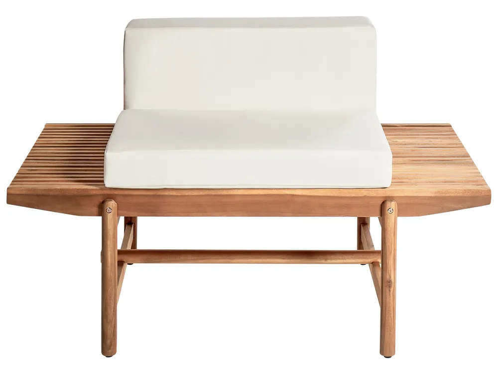Garden Lounge Set with Table 2 Seater GIAVENO Acacia Wood Off-White_958686