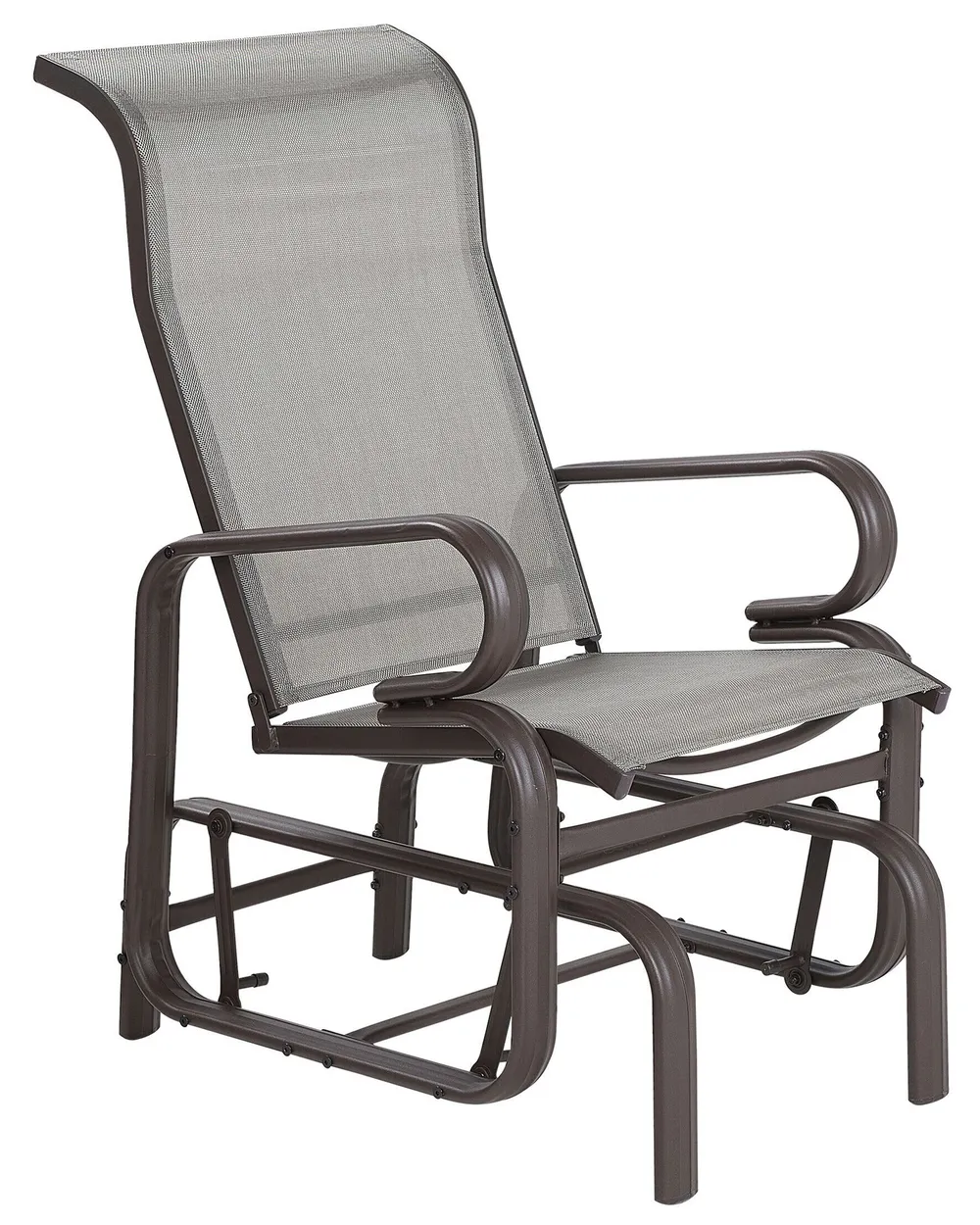 Garden Chair BORGIO Metal Brown/ Grey