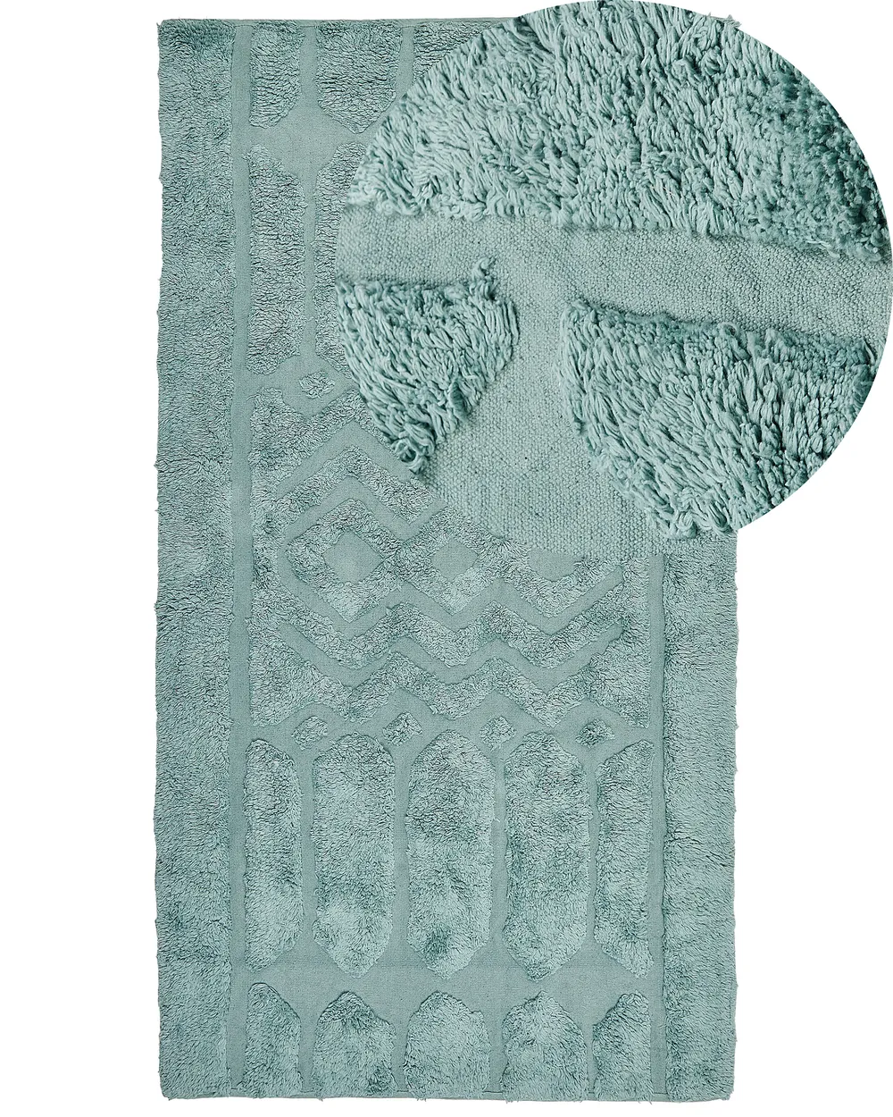 Matto SIRNAK Mintunvihreä 80 x 150 cm Puuvilla
