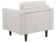 Living Room Set 4 Seater NURMO Fabric Light Beige_896193