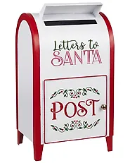Joulupukin postilaatikko VETELI 40 cm Valkoinen_1173540