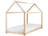 Kids Bed House Pine Wood TOSSE 90 x 200 cm (EU Single) Light Brown