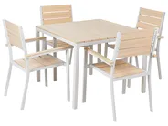 Garden Dining Set 4 Seater PRATO Beige_884217