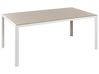 Garden Dining Table CATANIA 160 cm 91 cm Glass Beige