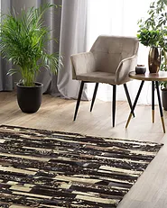 Matta ARTVIN Brun 160 x 230 cm Läder_1156996
