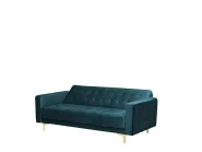 Bäddsoffa 3-sits ABERDEEN Sammet Blågrön_737990