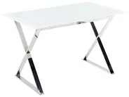Dining Table ATTICA White 120 cm 70 cm Tempered Glass_850494