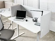 Desk Screen SOLOA 210 x 61 cm Off-White_1185943