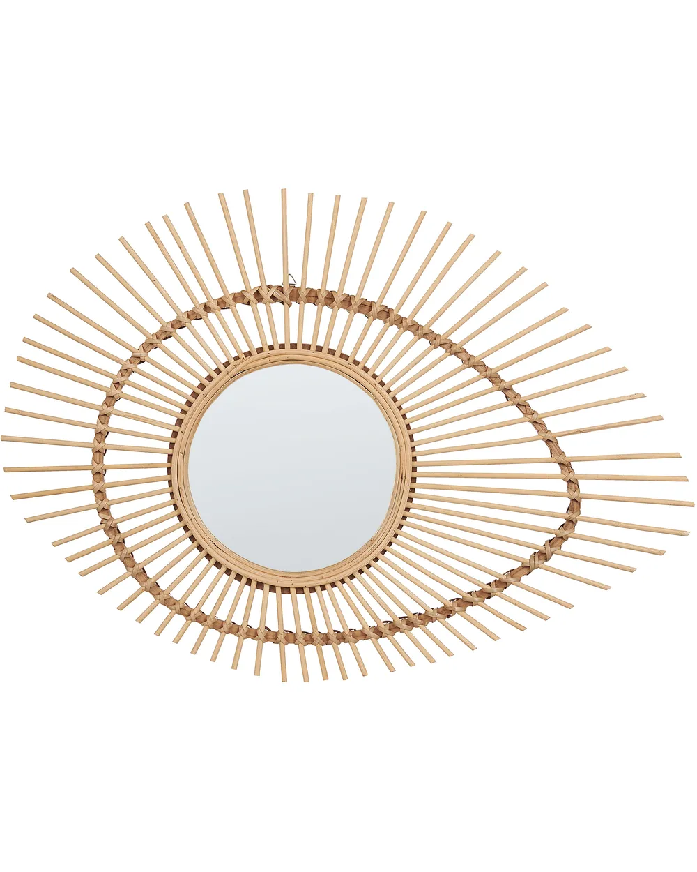 Wall Mirror BARIO 63 cm 45 cm Bamboo Natural