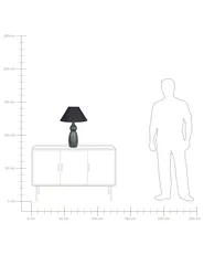 Table Lamp MATINA Ceramic Black_860337