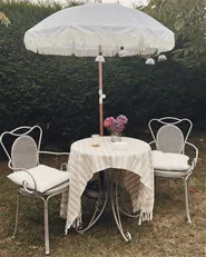 Set of 2 Garden Chairs CILENTO Metal Grey_885054