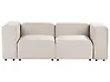 Modular Sofa 2 Seater FALSTERBO Velvet Light Beige