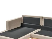 Corner Sofa 4 Seater SIGGARD Fabric Taupe Right Hand_944887
