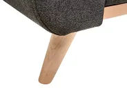 Hörnbäddsoffa 3-sits OLLSTA Svart Högervänd_939311