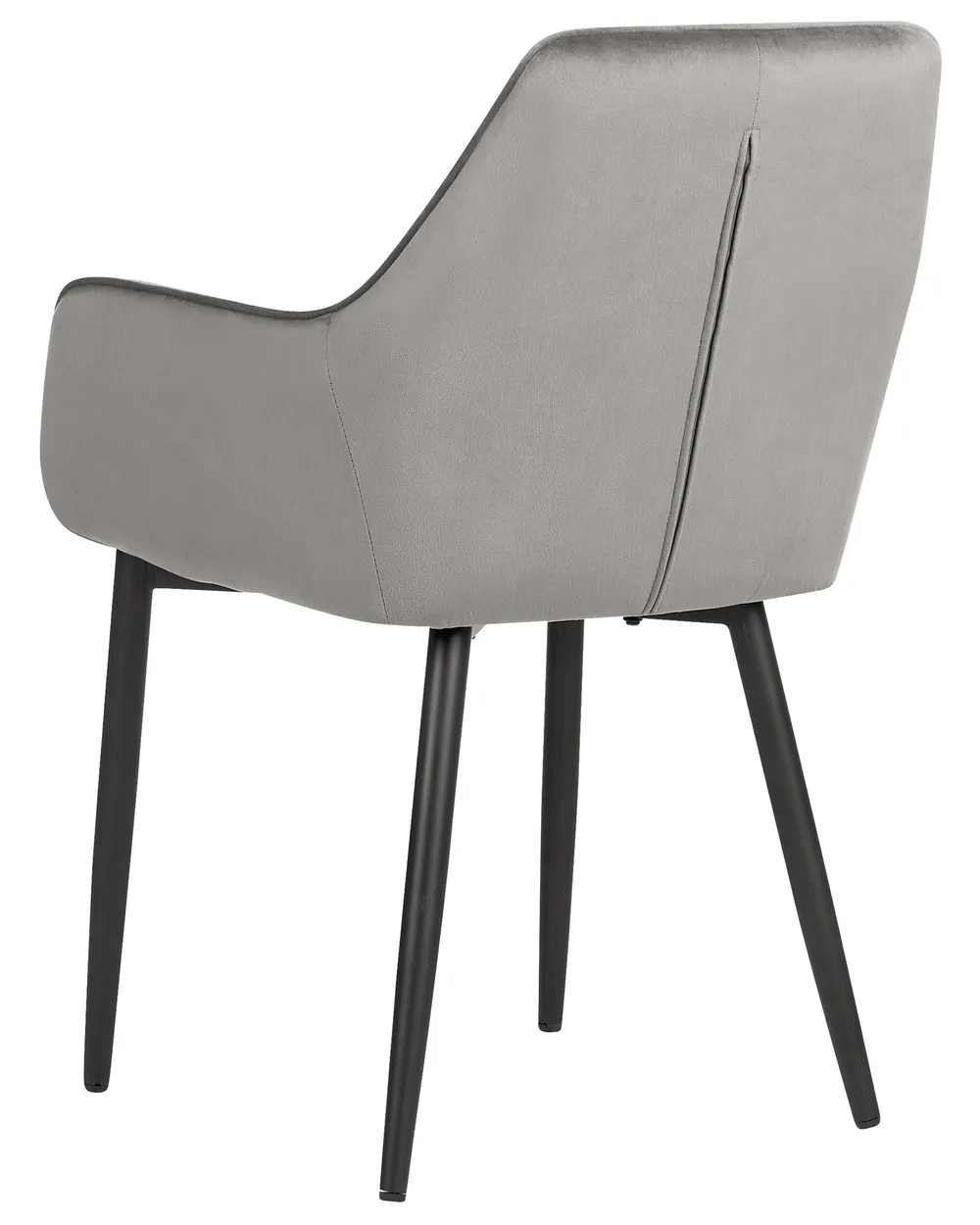 Set med 2 matstolar WELLSTON Sammet Mörkgrå_901891
