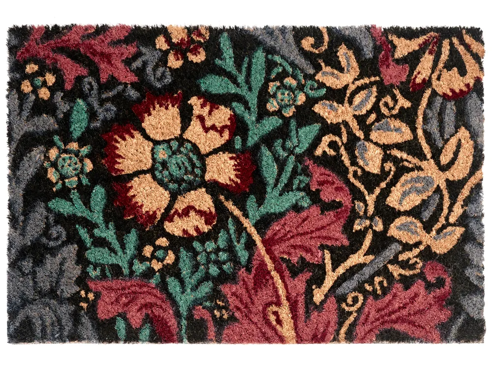 Doormat ILLIAMNA Multicolour 40 x 60 cm Flower Coir