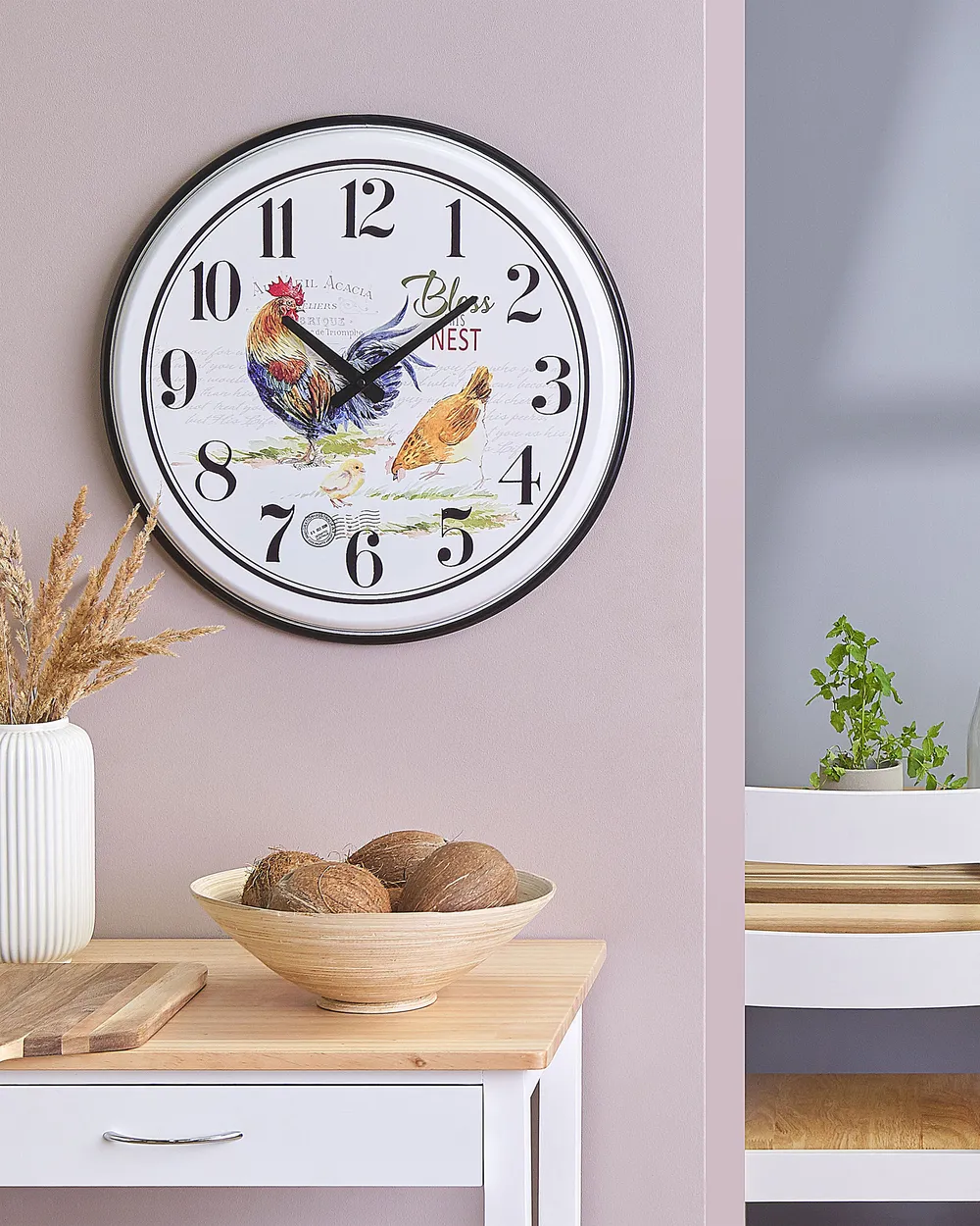 Wall Clock HORW 48 cm Metal Multicolour