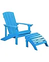 Puutarhatuoli ADIRONDACK rahilla Sininen