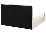 Säng med förvaring LUNAN Sammet Beige 140 x 200 cm_1051377
