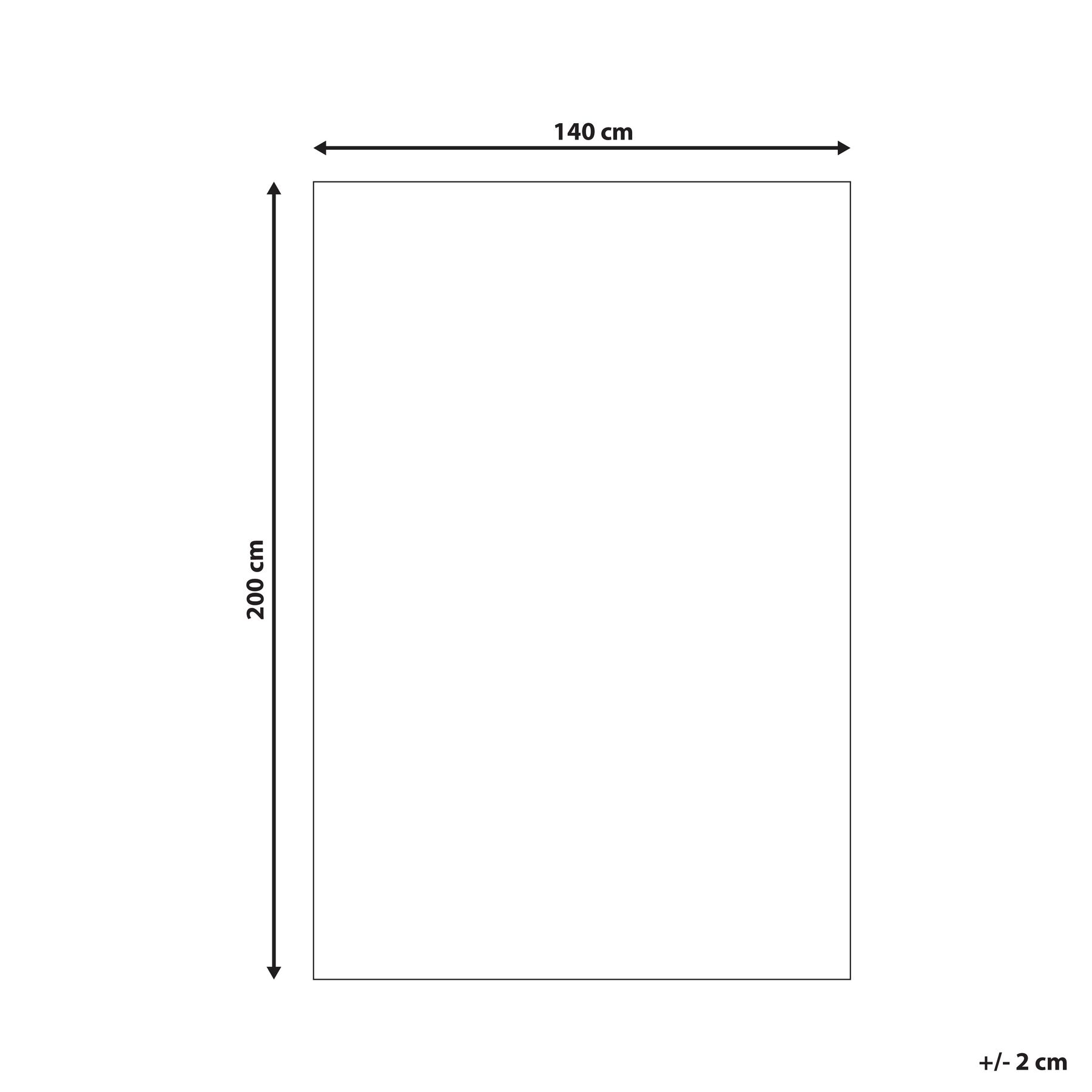 Matta PENDIK Ljusbeige 140 x 200 cm Bomull_747670