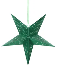 Seinäkoristesetti 2 kpl LED-valo MOTTI 45 cm Tähti Smaragdinvihreä_835495
