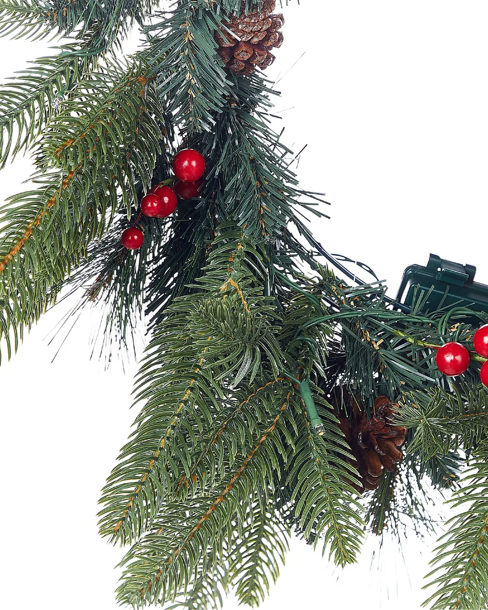 Christmas Wreath LED WHITEHORN 50 cm Dark Green_881148