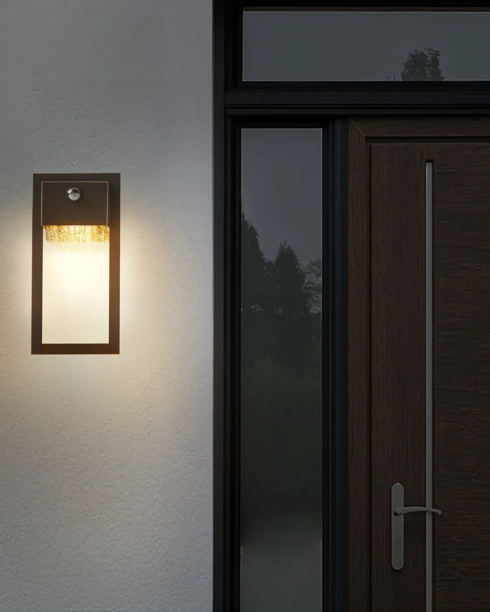Outdoor LED Wall Light ELLIOT with Motion Sensor Black