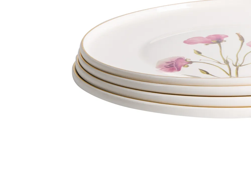 Set of 24 Dinnerware HYSSOP Porcelain White_1069161