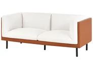 Living Room Set 5 Seater VORGOD Fabric Off-White_996408