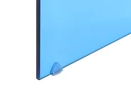 Coffee Table KENDALL Tempered Glass Blue_1049657