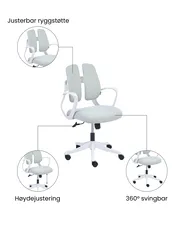 Kontorstol ORIVO Lysegrå_1071026