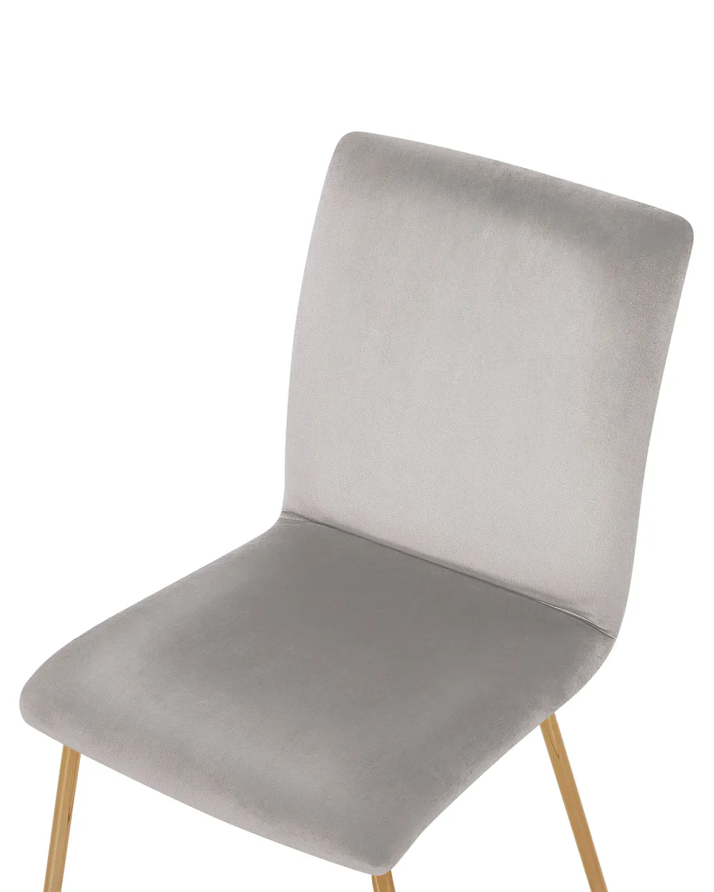 Set of 2 Dining Chairs RUBIO Velvet Grey_810420