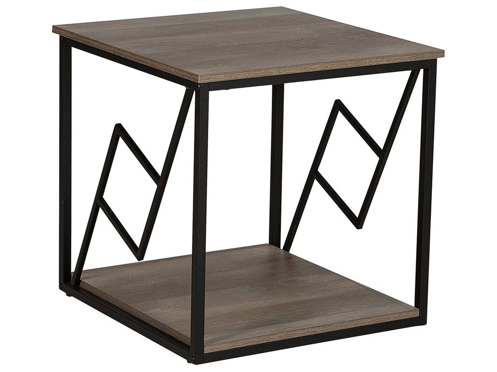 Sidobord FORRES Brun/ Svart