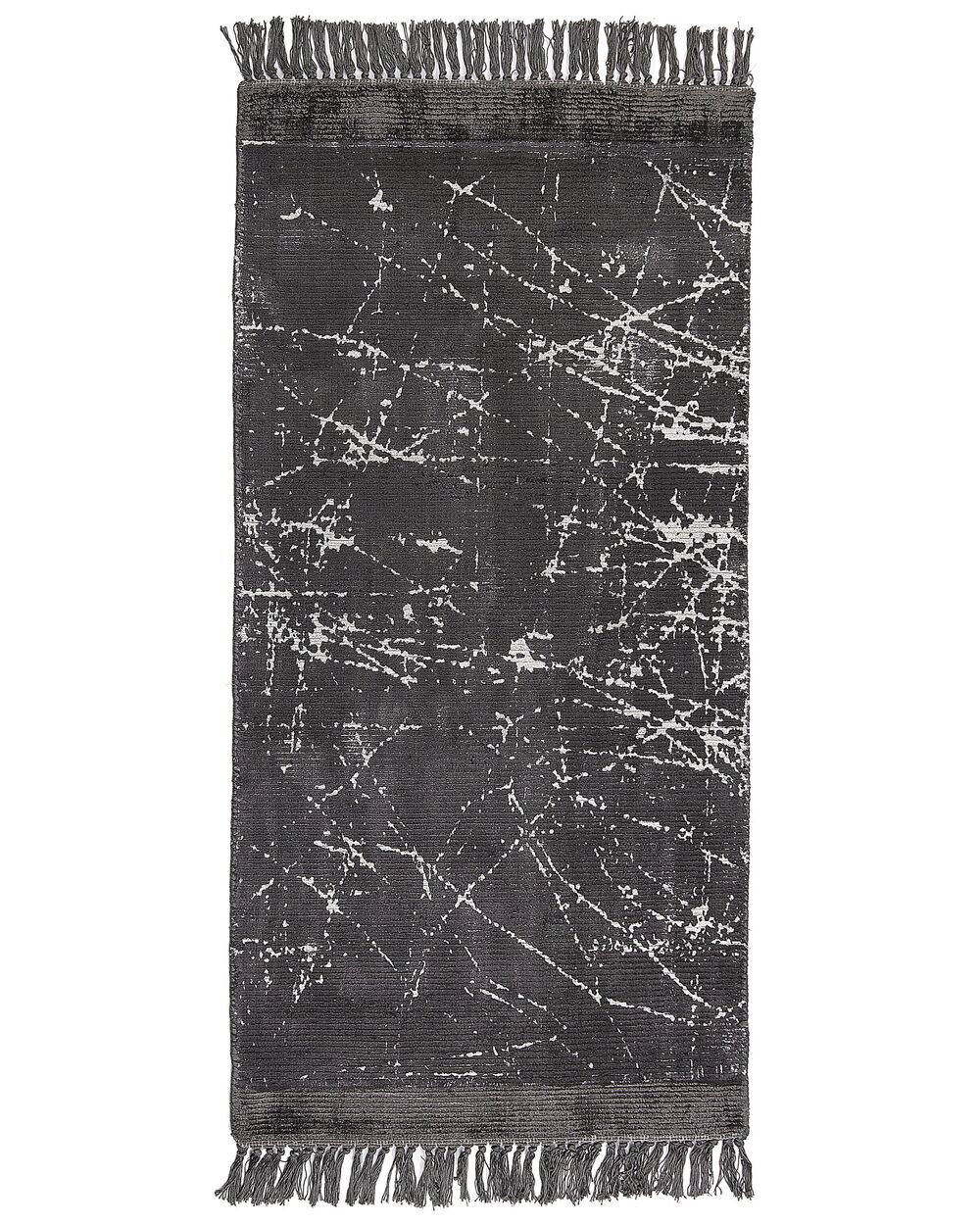 Matta HANLI Mörkgrå 80 x 150 cm Viskos