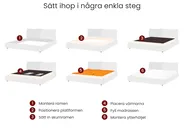 Vattensäng ROUEN 180 x 200 cm Ljusbeige_1027116