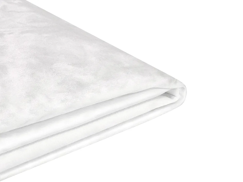 Bed Frame Cover Velvet FITOU 160 x 200 cm White