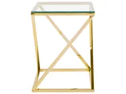 Sidobord BEVERLY Glas Guld_733179