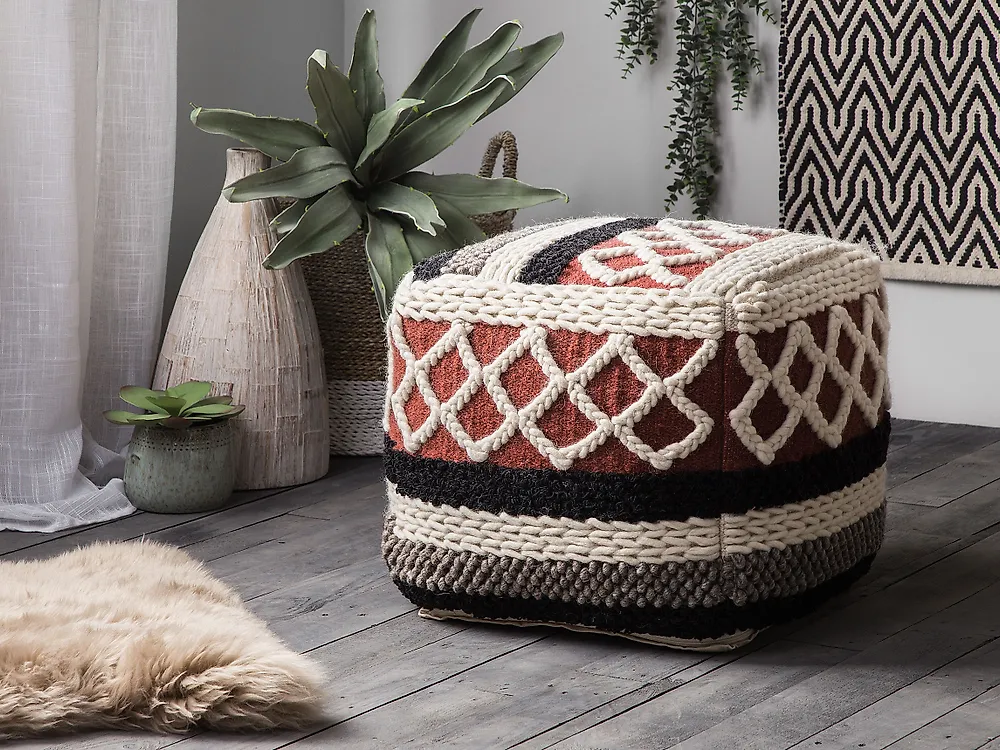 Pouffe SAGAR Cotton Multicolour_1179187
