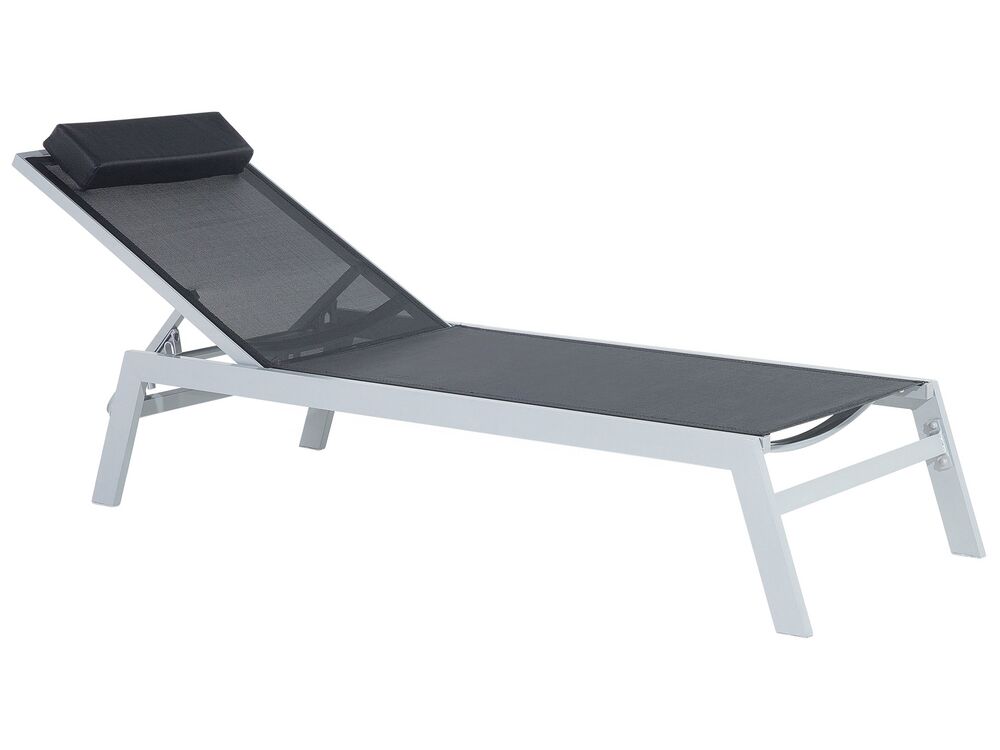 Solstol CATANIA Metall Svart