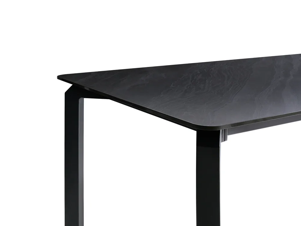 Konferensbord FELETTO 90 cm 180 cm Sten Svart marmor_1078805