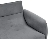 Sofa 3 Seater WETLAN Fabric Dark Grey_1011936